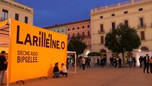 Cajoneada en la Plaza de la Merced inaugura la IX Bienal de Málaga out-0-111